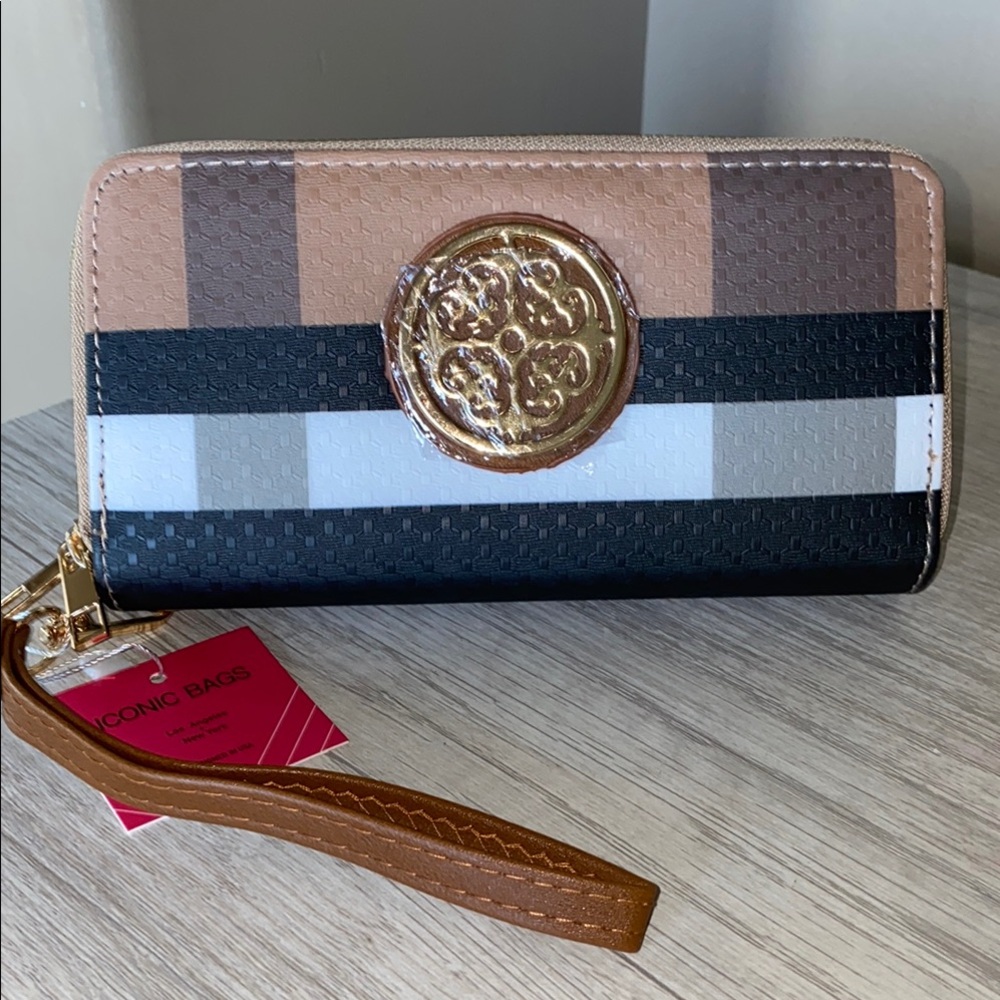 Brown and Black Fashion Wallet